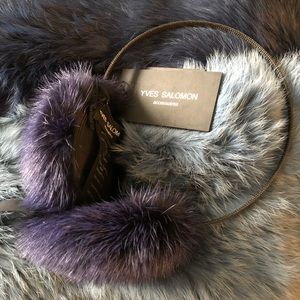 Yves Salomon mink earmuff